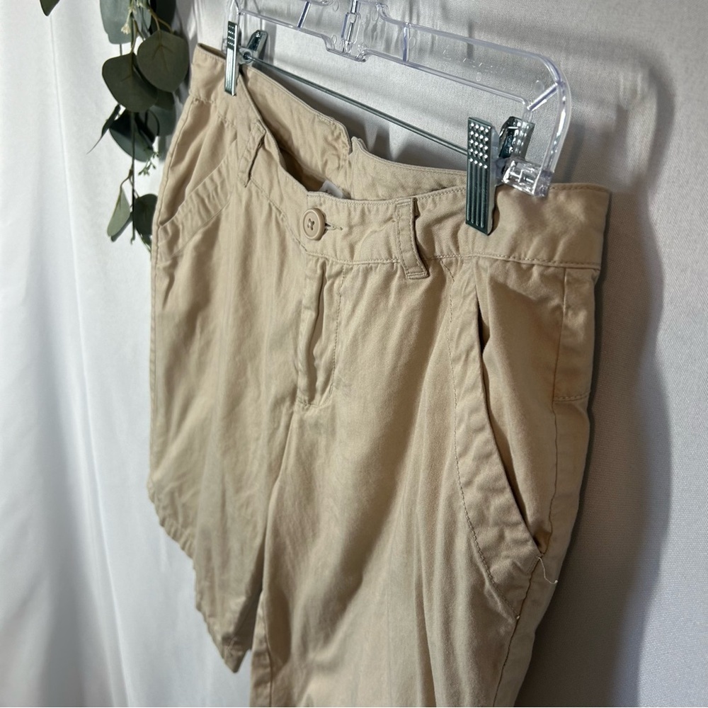 Columbia | 100% Cotton Khaki Bermuda Shorts Hiking Light Tan Women’s Size 10 - Picture 4 of 11